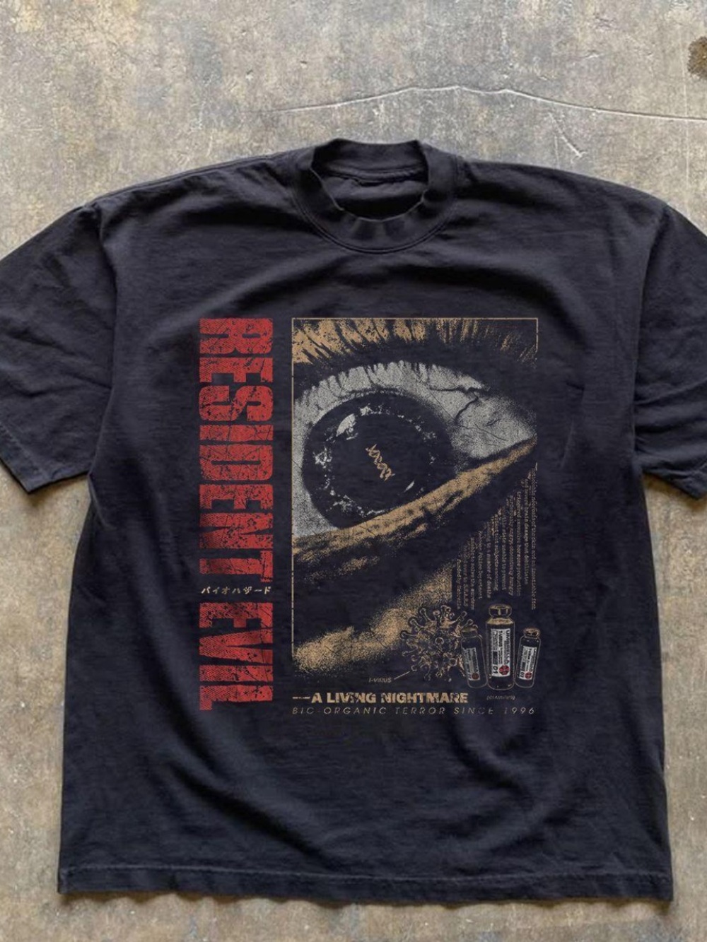 GILDAN brand Resident Evil Black Graphic Tee - Men